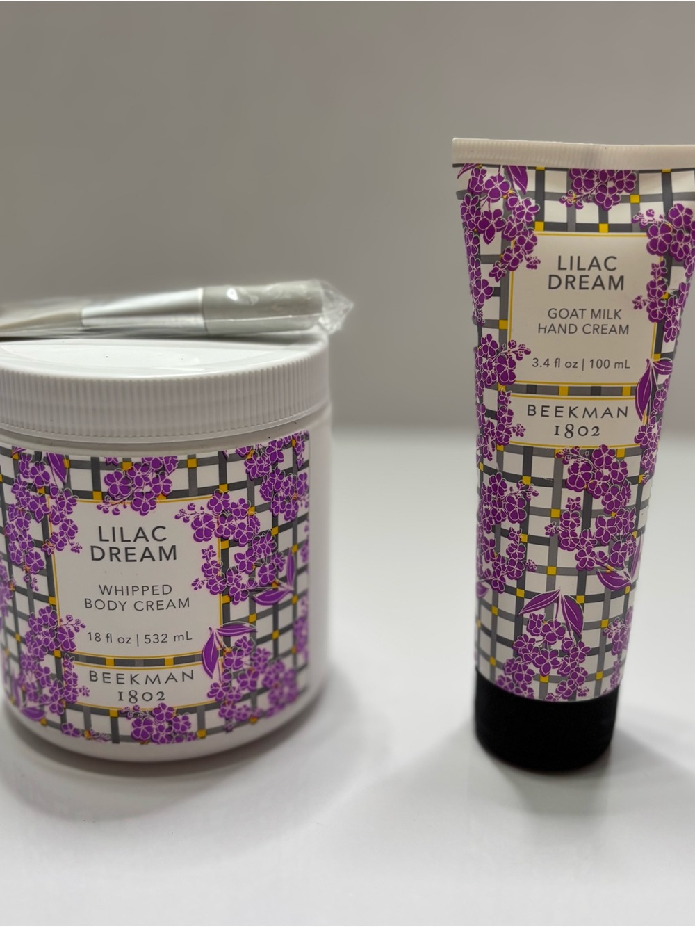 Beekman 1802 Lilac Dream Whipped Body Cream & Hand Cream - Purple Floral - Picture 2 of 6